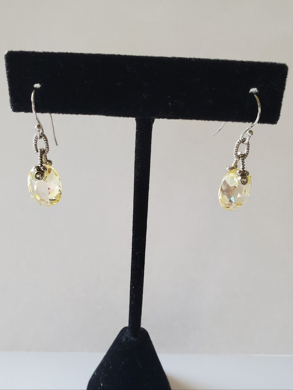 Canary Crystal Drop Earrings